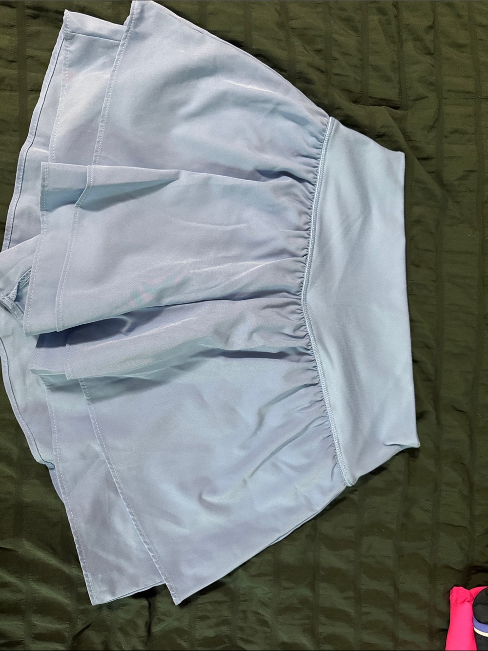 Light Blue Women's Athletic Skort - Classic Stretch Waistband
